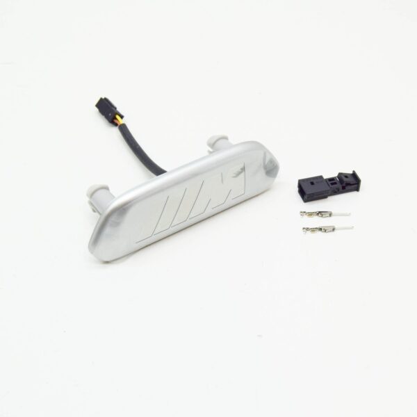 BMW M3 F80 Front Sport Seat Backrest Emblem Trim Silber 52109503045 ORIGINAL - Image 5