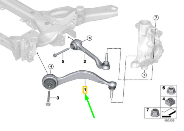 BMW 3 G20 Front Right Tension Strut With Hydraulic Mount 31106879544 ORIGINAL - Image 5