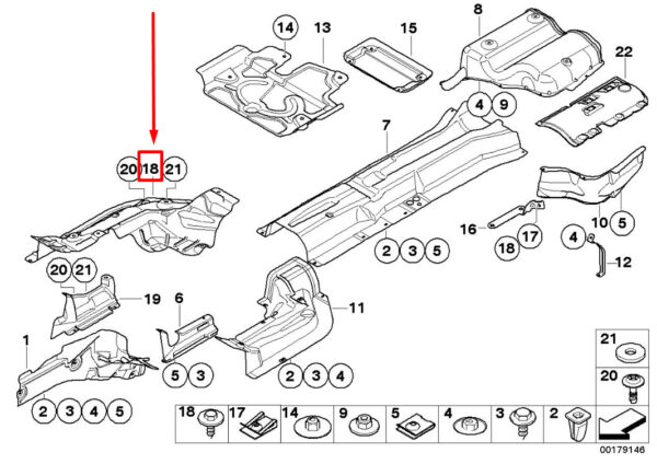 BMW 5 E60 Front Right Heat Insulation 51487138602 7138602 ORIGINAL - Image 5