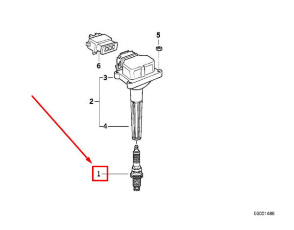 BMW 5 E39 Spark Plug 12129064617 9064617 ORIGINAL - Image 4
