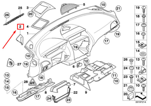 BMW 6 Cabrio E64 Left Warm Air Duct Cover 51457130449 7130449 ORIGINAL - Image 4