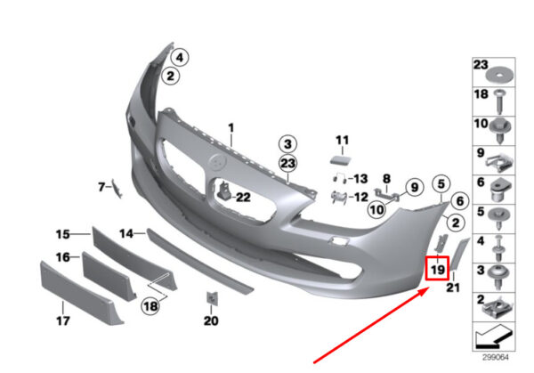 BMW 6 Cabrio F12 Front Right Bumper Bracket 7231770 51117231770 ORIGINAL - Image 4