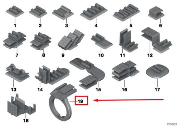 BMW 3 E46 Plug-In Connection Bracket 61131383759 1383759 ORIGINAL - Image 4