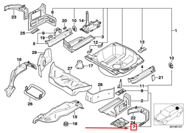 BMW 3 E46 Rear Silencer Bracket 41112497585 2497585 ORIGINAL - Image 4