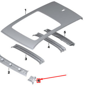 BMW X3 F25 Right A-Pillar Cowl Panel Connection 41007330332 ORIGINAL