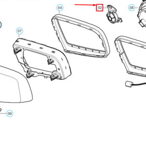 BMW 5 E60 Front Right Door Mirror Electronics LHD 67136974453 ORIGINAL