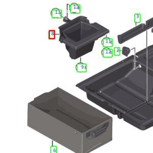 BMW X3 F25 Luggage-Compartment Floor Right Storage 51477222215 ORIGINAL
