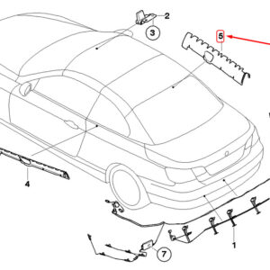 BMW 3 Convertible E93 Right AM/FM Antenna 65206968652 6968652 ORIGINAL
