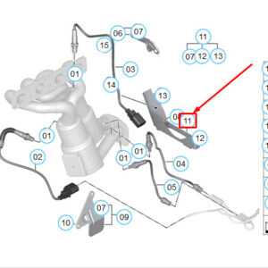 BMW 3 E90 Lambda Probe Oxygen Sensor Bracket 11787536938 7536938 ORIGINAL