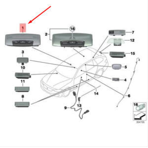 BMW 1 F20 Front Interior Light 63319277926 9277926 ORIGINAL