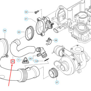 BMW 3 E46 Hot Film Air Mass Meter Hose 13717791984 7791984 ORIGINAL