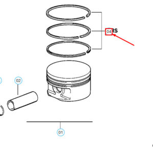 BMW 3 E36 Piston Rings Repair Kit 11251740855 ORIGINAL