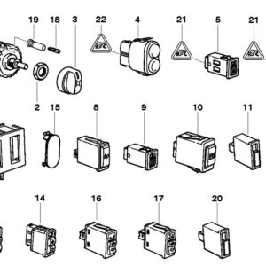 BMW 3 E36 Illumination Regulator Covering 63128353004 8353004 ORIGINAL