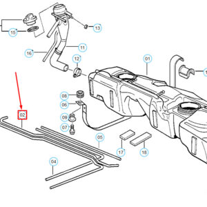 BMW 3 Compact Fuel Breather Line 16111182224 1182224 ORIGINAL