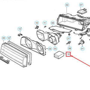 BMW 7 E38 Front Headlight Repair Kit 63128361323 8361323 ORIGINAL