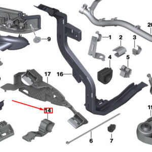 BMW X3 F25 Cable Harness Fixings Holder 12518509714 8509714 ORIGINAL