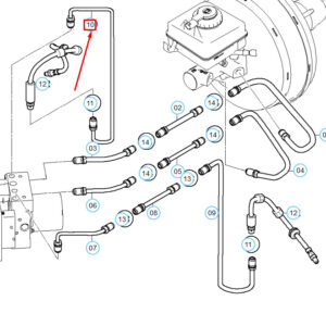 BMW 5 E60 Front Brake Pipe 34326795217 6795217 ORIGINAL