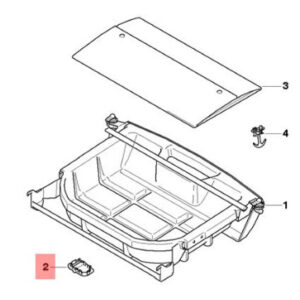 BMW 3 E90 Luggage Compartment Left Adapter 51476956665 ORIGINAL