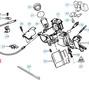 BMW 5 E39 Steering Interlock Cable RHD 32311095560 1095560 ORIGINAL