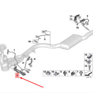 BMW 3 E90 Lambda Probe Oxygen Sensor Bracket 11787568080 7568080 ORIGINAL