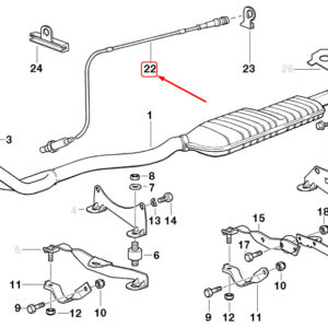 BMW 3 E36 Catalyst/Lambda Probe Temperature Sensor 11781734670 ORIGINAL