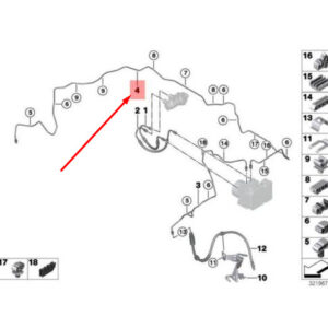 BMW 3 F30 Front Brake Pipeline Pressure Hose 34326864174 6864174 ORIGINAL