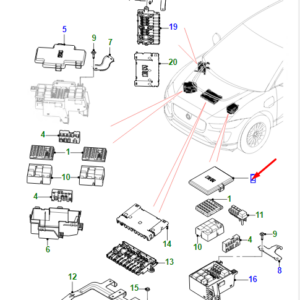 JAGUAR I-PACE X590 Left Upper Fuse Cover T4K17593 ORIGINAL