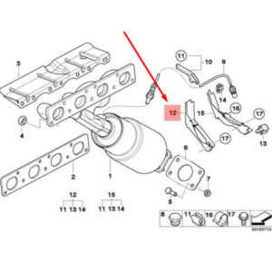 BMW 1 E87 Lambda Probe Oxygen Sensor Bracket 11787530292 7530292 ORIGINAL