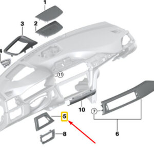 BMW 3 F30 Instrument Panel Right Trim RHD 51459231216 9231216 ORIGINAL