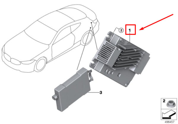 BMW 3 G20, G28 Receiver Audio Module 9859198 65129859198 ORIGINAL