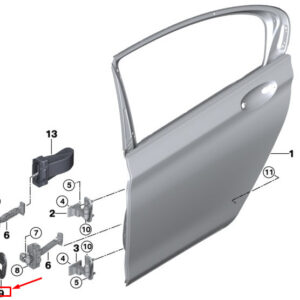 BMW 7 G11 Rear Left Door Brake Gasket 51227335915 ORIGINAL