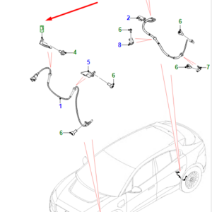 JAGUAR I-PACE X590 Front Abs Cable Bracket T4K4051 ORIGINAL