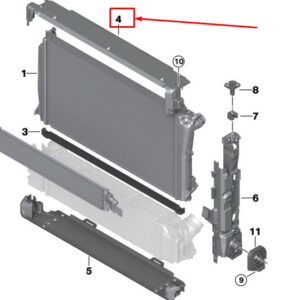 BMW 3 G20 Engine Top Radiator Cover 17118666835 ORIGINAL