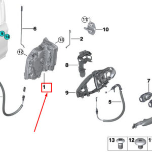 BMW X3 G01 Front Left Door Lock 51219492091 ORIGINAL