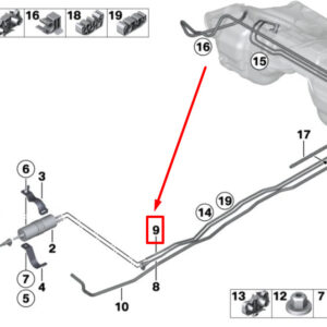 BMW 2 Cabrio F23 Fuel Return Line 7271020 16127271020 ORIGINAL