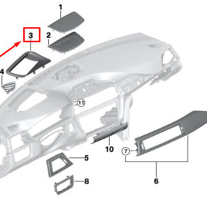 BMW 3 F34 Head-Up Display Trim Piece 51459239337 9239337 ORIGINAL