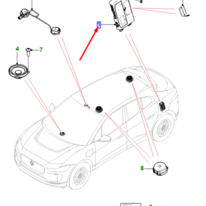 JAGUAR I-PACE X590 Telematics Control Module T4K13950 ORIGINAL