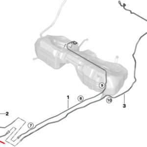 BMW 3 G20, G28 Front Fuel System Scavenging Line 16117449033 7449033 ORIGINAL