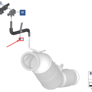 BMW 3 G20 Exhaust Hose 18327933663 ORIGINAL