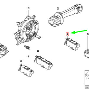 BMW 3 E46 Front Right Door Window Switch LHD 61318381514 ORIGINAL
