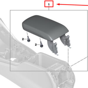 BMW X3 G01 Center Console Leather Armrest 51166841546 6841546 ORIGINAL