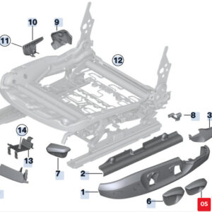 BMW X3 F25 Front Right Seat Lever 52107118442 7118442 ORIGINAL