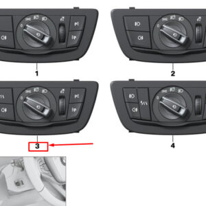 BMW 7 G11 Headlight Switch Control Unit 61319472980 ORIGINAL