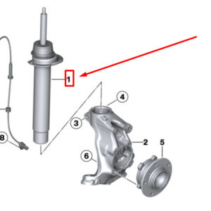 BMW 2 Coupe F22 Front Spring Strut 31316880944 6880944 ORIGINAL