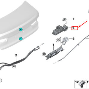 BMW 3 G20 Rear Tailgate Push-Button 51247405633 ORIGINAL