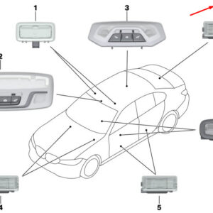 BMW 3 G20 Luggage Compartment LED Light 63316998134 ORIGINAL