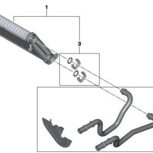 BMW 3 G20 Heat Exchanger Pipe Set 64119382866 ORIGINAL