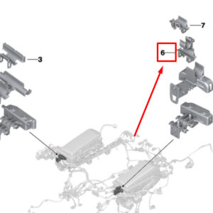 BMW 7 G12 Wiring Harness Tension Relief 8653744 12528653744 ORIGINAL