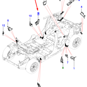 JAGUAR I-PACE X590 Left Sill Inner Rear Floor Insulator T4K1727 ORIGINAL
