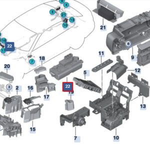 BMW 5 G30 Power Distribution Box Front Right 61149350313 ORIGINAL